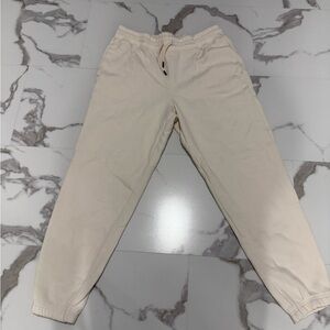 Women's Cream Jogger Pants